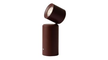 It's about RoMi tafellamp Milan in burgundy uitgevoerd in aluminium met verstelbare spot
