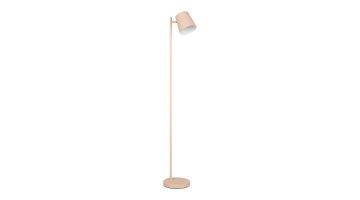 Minimalistische vloerlamp Blake in zandkleur met verstelbare lampenkap