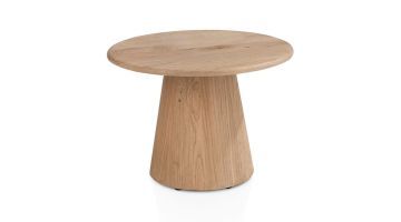 Henders & Hazel Ravello bijzettafel 60 cm in dune, vooraanzicht.