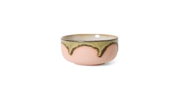 Dessert Bowl Gem van HKLIVING met gespikkelde basis en blauw glazuur