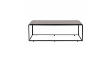 COCOmaison salontafel Stand Up met zwart frame en bruin marmerlook blad