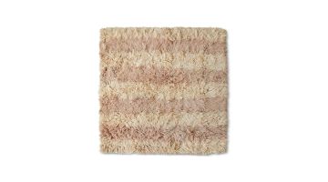 HKLIVING vloerkleed Fluffy Square met grafisch patroon in warme aardetinten