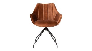 Eetkamerstoel Cadino-Adore Hazel-Spinpoot metaal