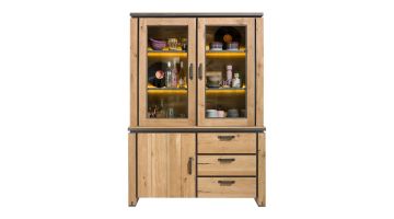 Henders-En-Hazel-Buffetkast-Farmland-deur-glasdeuren-laden-hout-metaal-accent-vooraanzicht