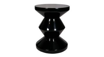 Montèl Bijzettafel Zig Zag Zwart