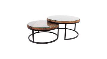 Richmond-Spieghel-Salontafel-Summerside-Metalen-onderstel-vooraanzicht
