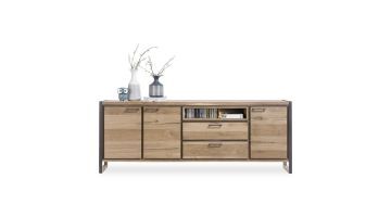Henders-en-hazel-dressoir-metalo-deuren-laden-niche-240-metaal-vooraanzicht