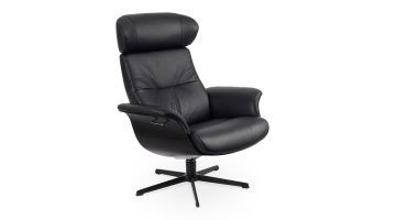Conform Draaifauteuil Timeout zwart - Hoge Rug
