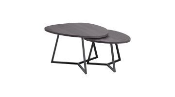 Pronto Wonen Salontafel Locarnio Set van 2 Zwart