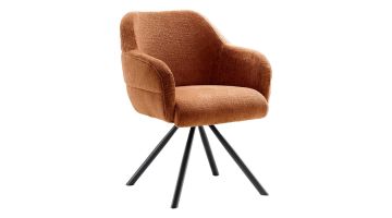 INHOUSE Draaibare Armstoel Mabely Cognac