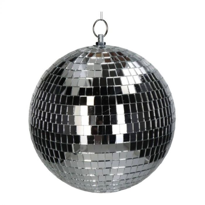Ornament discobal silver 20 cm