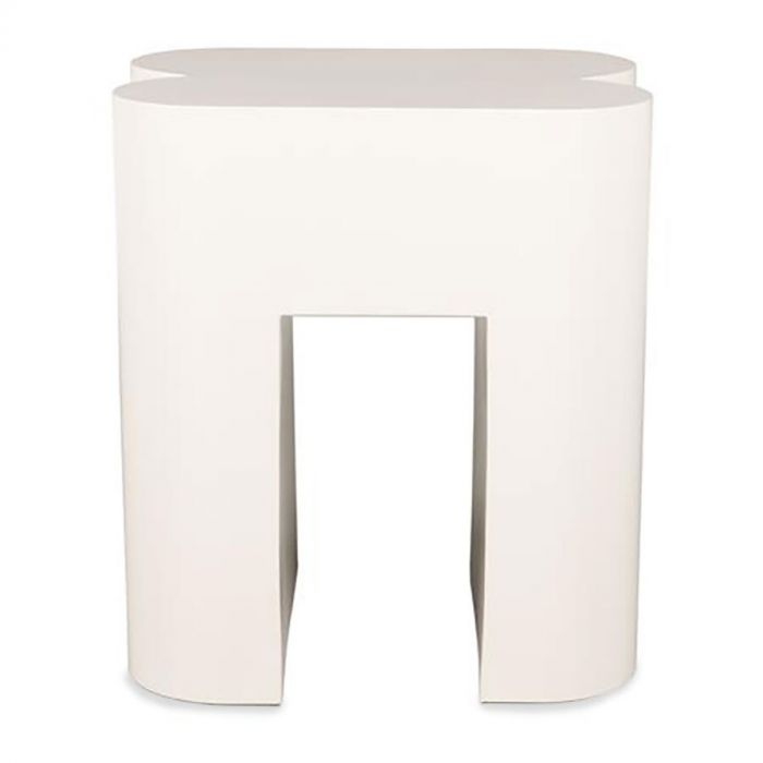 Vooraanzicht krukje Shape in neutrale kleur