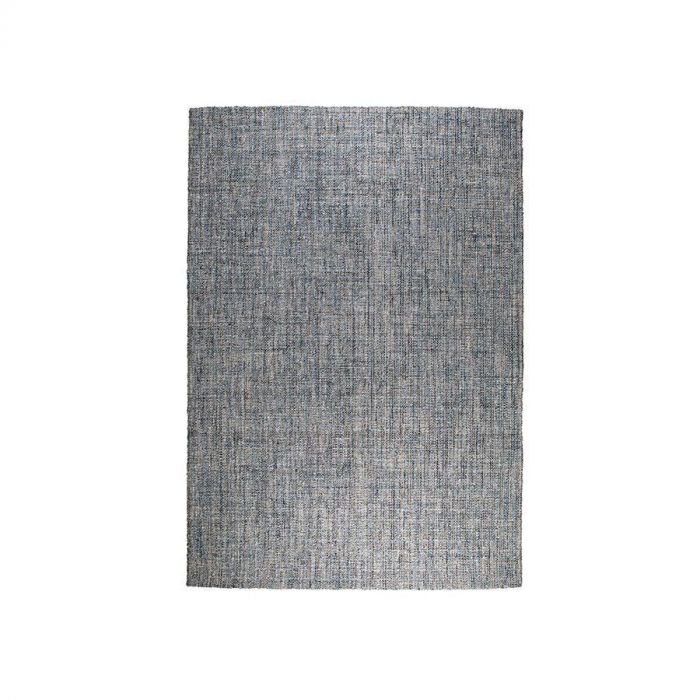Vloerkleed Heaven van Zuiver in grijstinten, gemaakt van katoen en wol, met een subtiele, geweven structuur.
