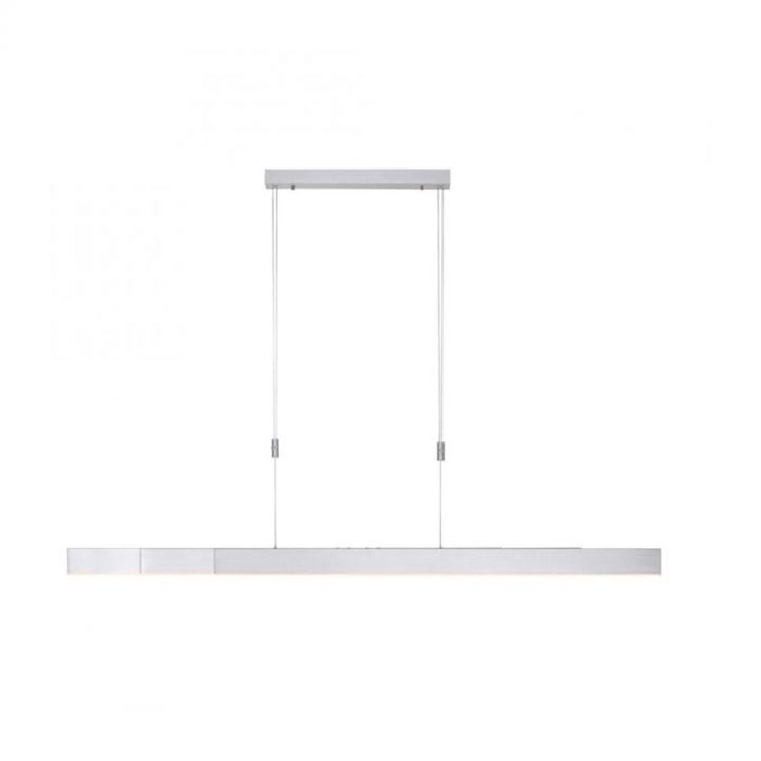 PURE Moto LED hanglamp aluminium met strak design en verstelbare lengte, geschikt voor moderne interieurs.