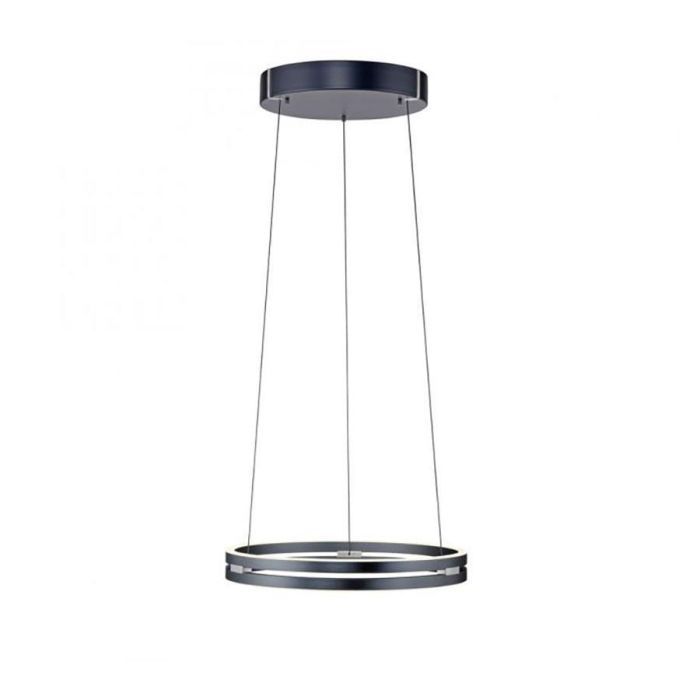 PURE E-Loop LED hanglamp in mystic grey met modern rond design en geïntegreerde LED verlichting