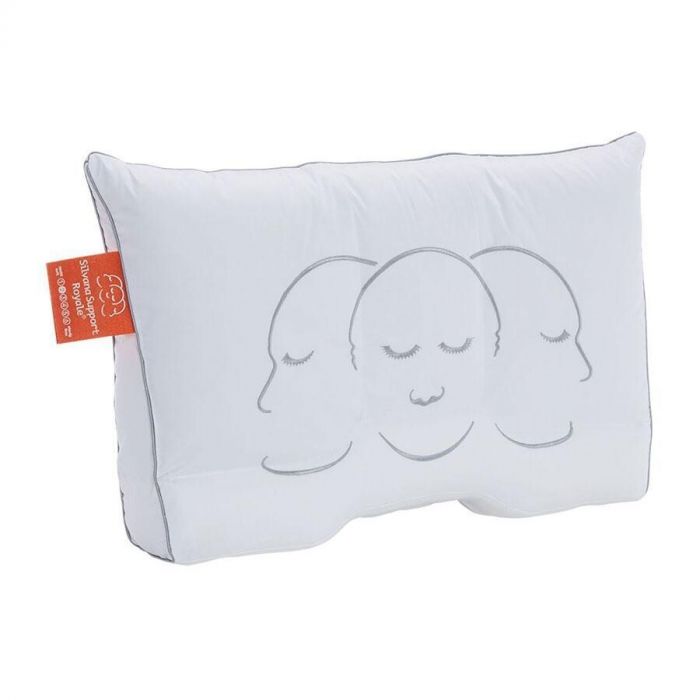 Silvana Support Royale kussen vooraanzicht. De oranje variant (extra zacht).