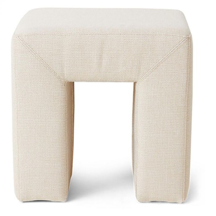 Afbeelding van een lobbykruk in natuurlijke tint, vooraanzicht.