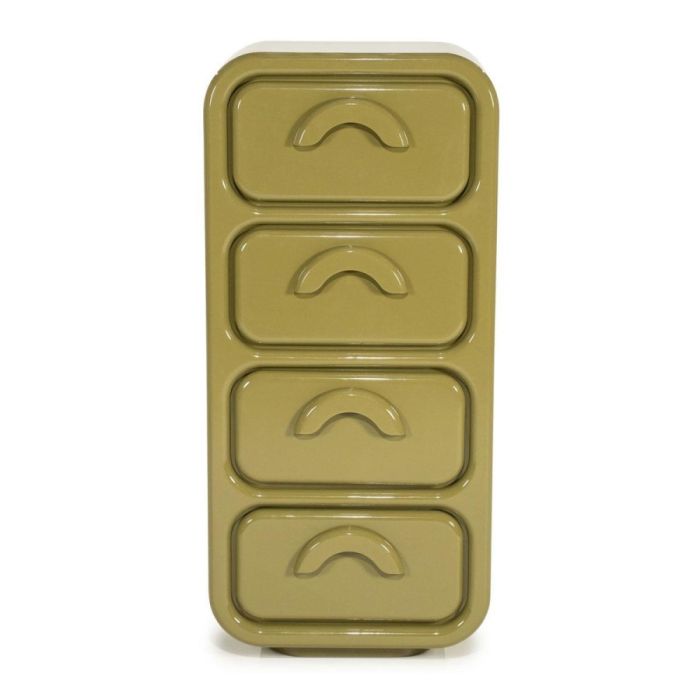 By-Boo Gubby ladekast groen met 4 laden en glossy afwerking