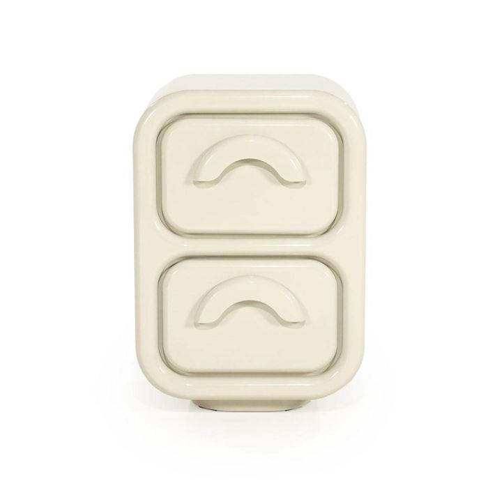 By-Boo Gubby ladekast beige met 2 lades en glossy afwerking