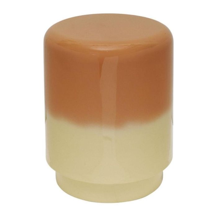 Leitmotiv Borrar bijzettafel in geel en oker met ton-sur-ton kleurverloop en glanzende afwerking