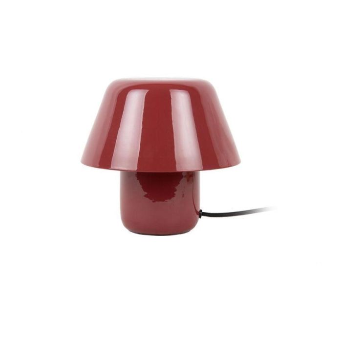 Leitmotiv tafellamp Afan in rood met glanzende emaille afwerking