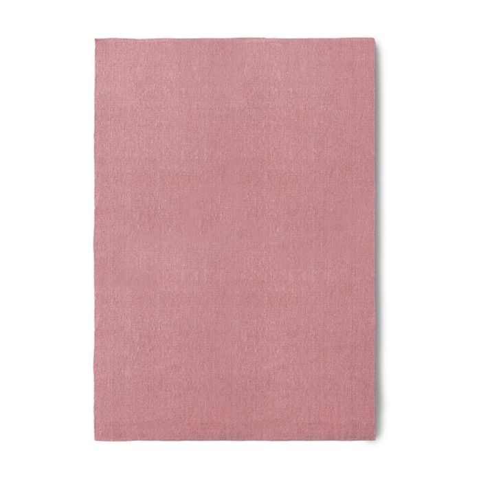 Handgeweven jute vloerkleed in blush roze kleur met natuurlijke structuur