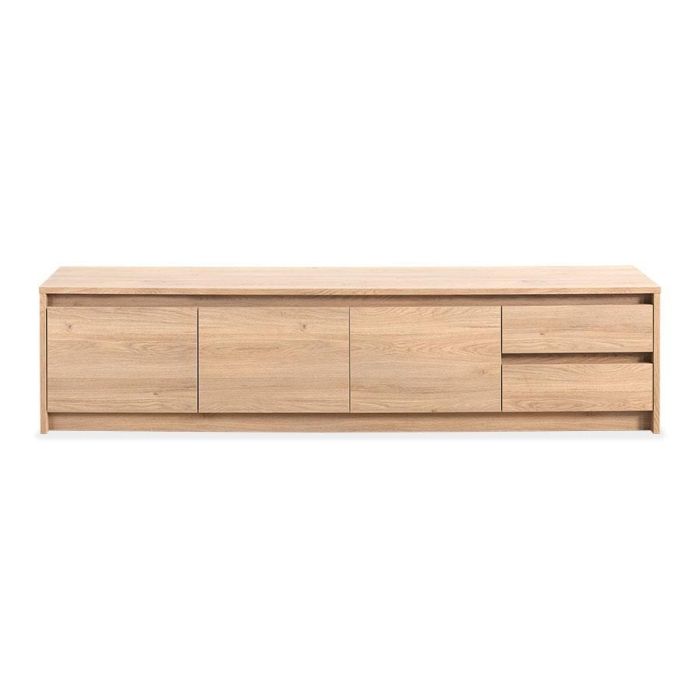 TV-meubel Quebec in Old Oak met drie deuren en twee lades