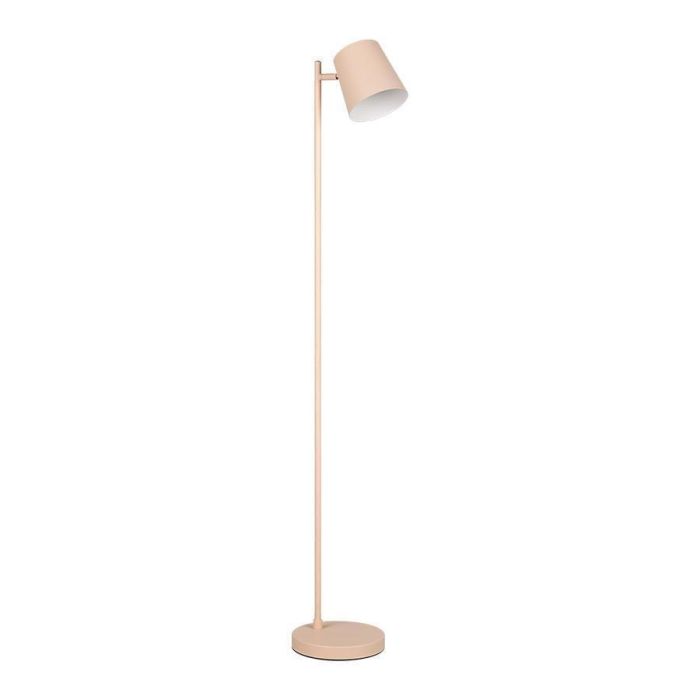 Minimalistische vloerlamp Blake in zandkleur met verstelbare lampenkap