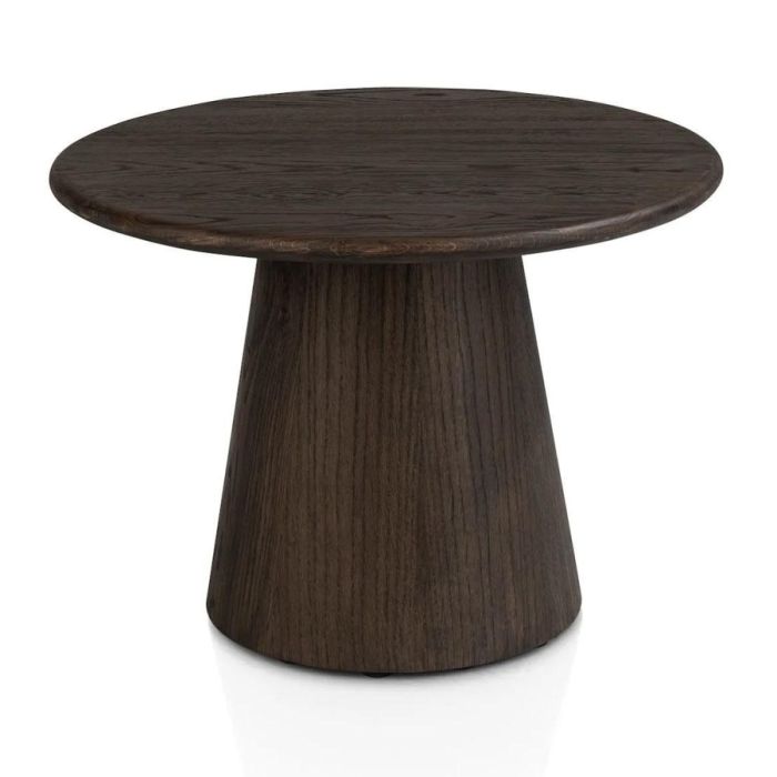 Henders & Hazel bijzettafel Ravello basalt 60 cm met rond blad en conische voet