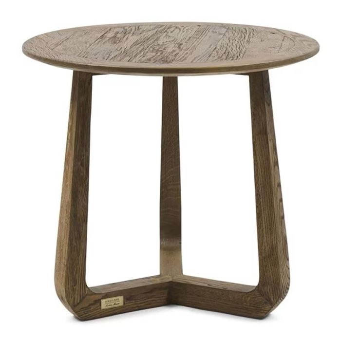 Rivièra Maison Miller ronde bijzettafel van gerecycled eikenhout 60 cm.