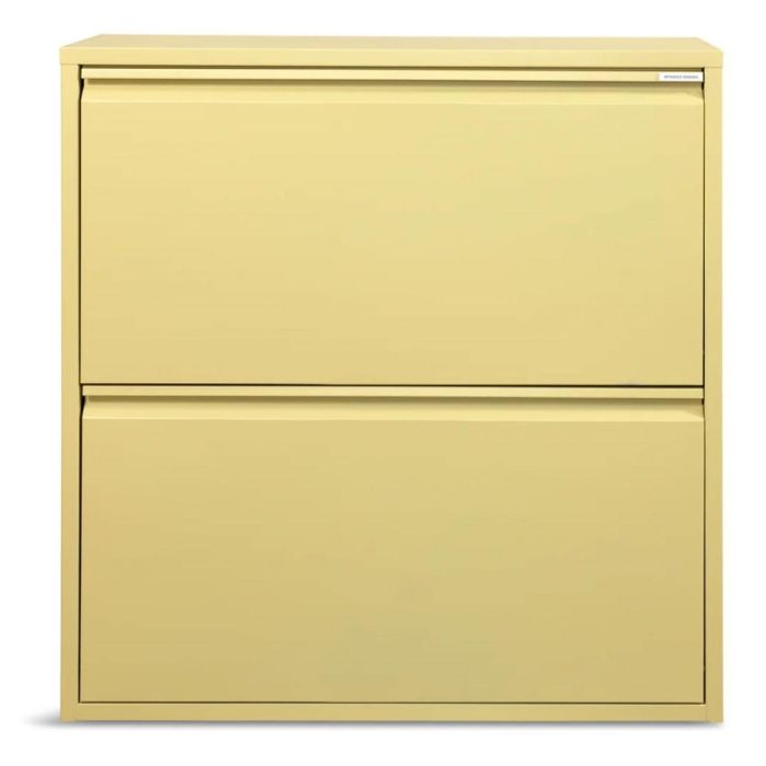 Spinder Design Billy 2 schoenenkast in Butter Yellow met twee kleppen