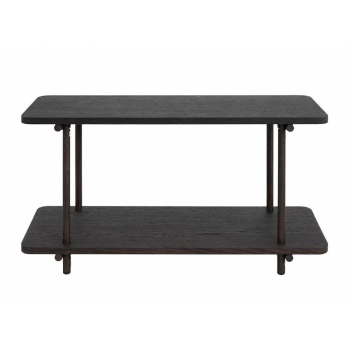 COCOmaison bijzettafel Oakly Bruin Basalt met twee houten bladen