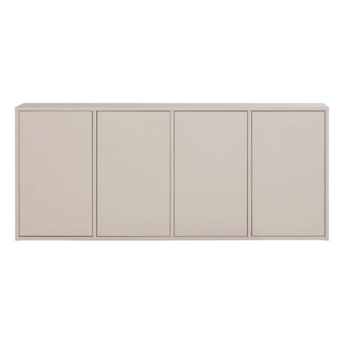 WOOOD Merel dressoir in dust met vier greeploze deuren.