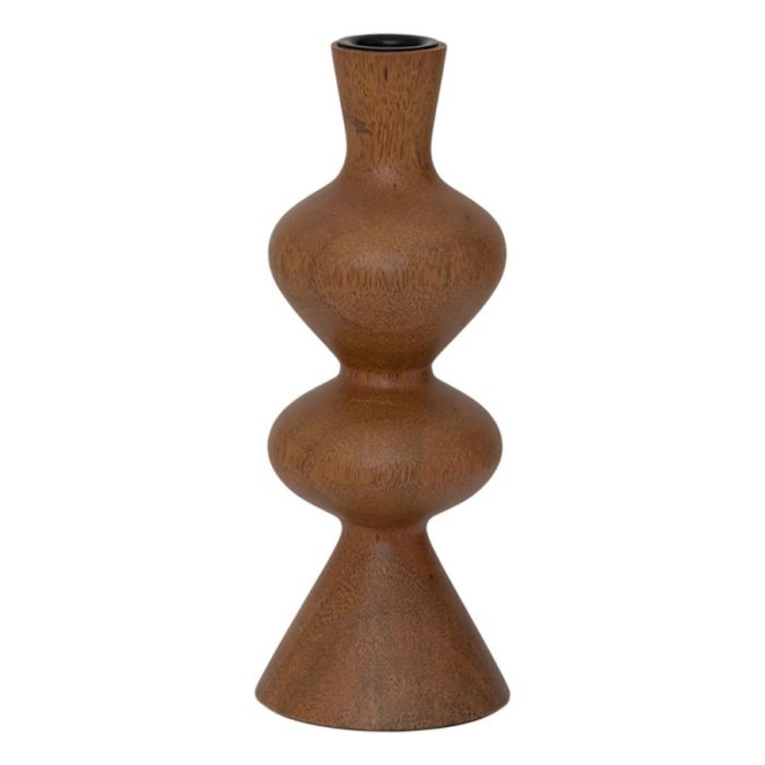 Urban Nature Culture Rosha kandelaar van mangohout in golden oak finish