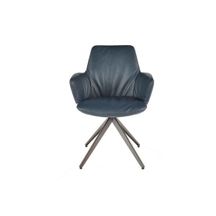 Bert Plantagie eetstoel met arm Maple blauw