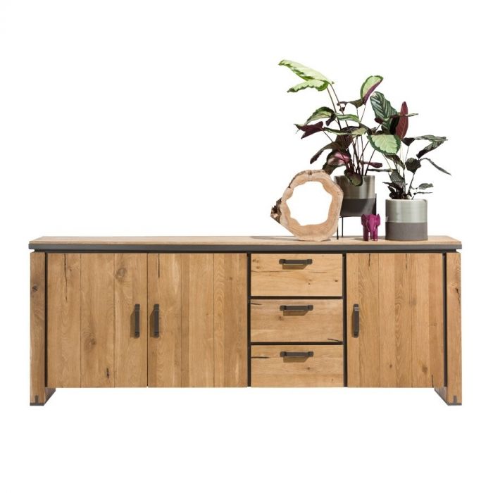 Henders-en-hazel-dressoir-farmland-deuren-laden-opbergruimte-hout-metaal-vooraanzicht