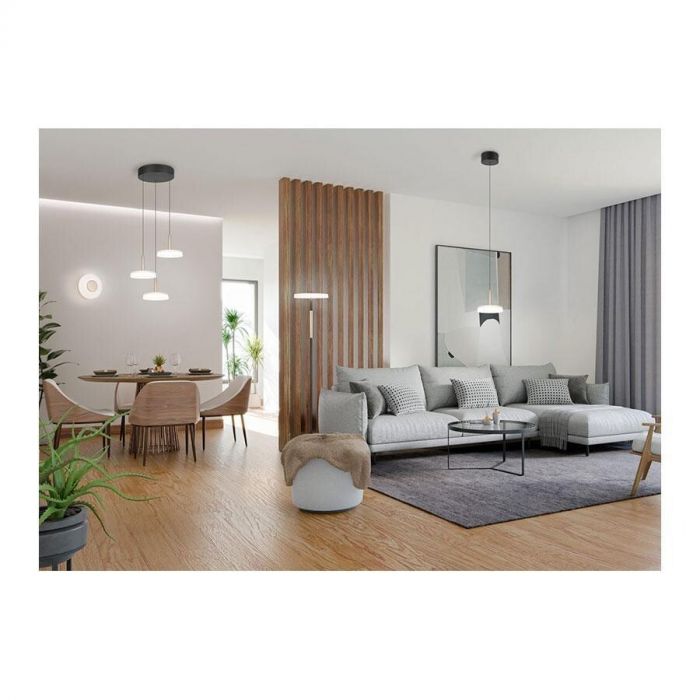 LED hanglamp Ariel, 1-lamp, 25cm, glas, dimmer, CCT