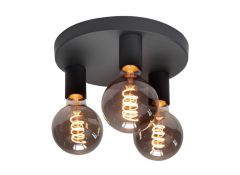 Highlight Plafondlamp Basic 3 Lichts Zwart