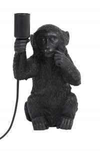 Light & Living Tafellamp Monkey Zwart Groot