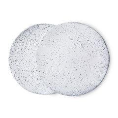 HKliving Side Plate Cream Gradient Ceramics (set van 2)