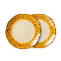 HKliving Side Plates Autumn 70's Ceramics (set van 2)