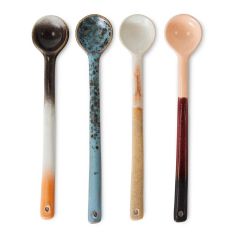 HKliving Spoons Breeze Large 70's Ceramics - set van 4