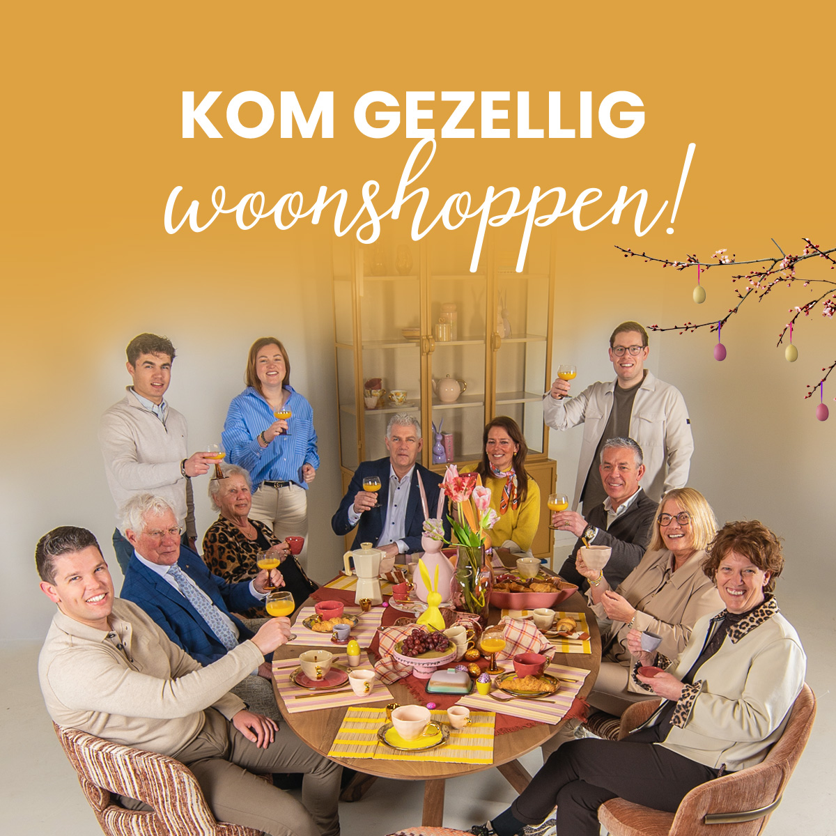 Vier de pasen bij Home Center & Kapenga Wonen