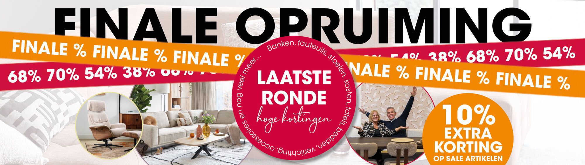 Banner Opruiming bij Kapenga Wonen 