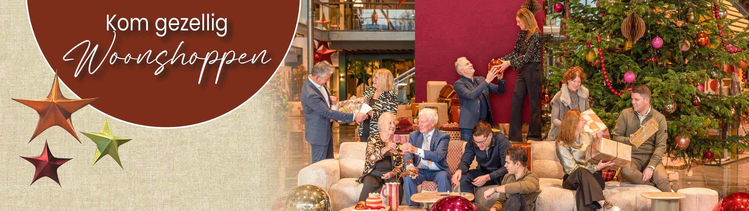 Kerstfoto bij home center 