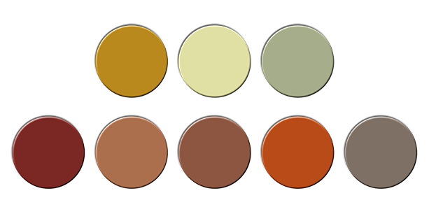 kleurenkaart van de woontrend Blush & Bold