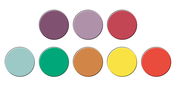 foto van de kleurenkaart van colour grid