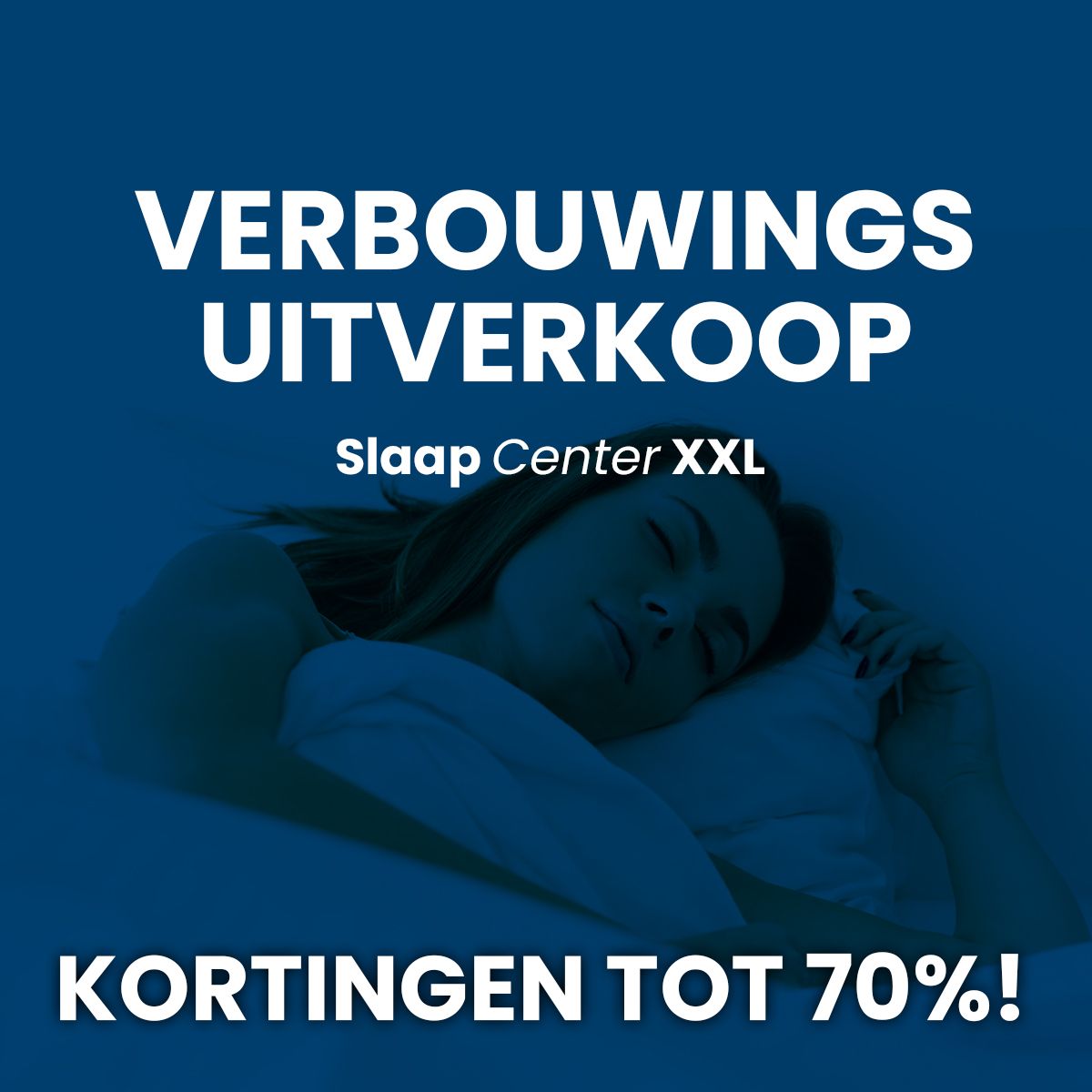 Verbouwingsuitverkoop bij Slaap Center XXL in Home Center 