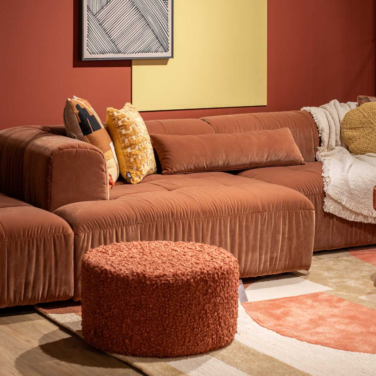 sfeerbeeld van de woontrend blush en bold