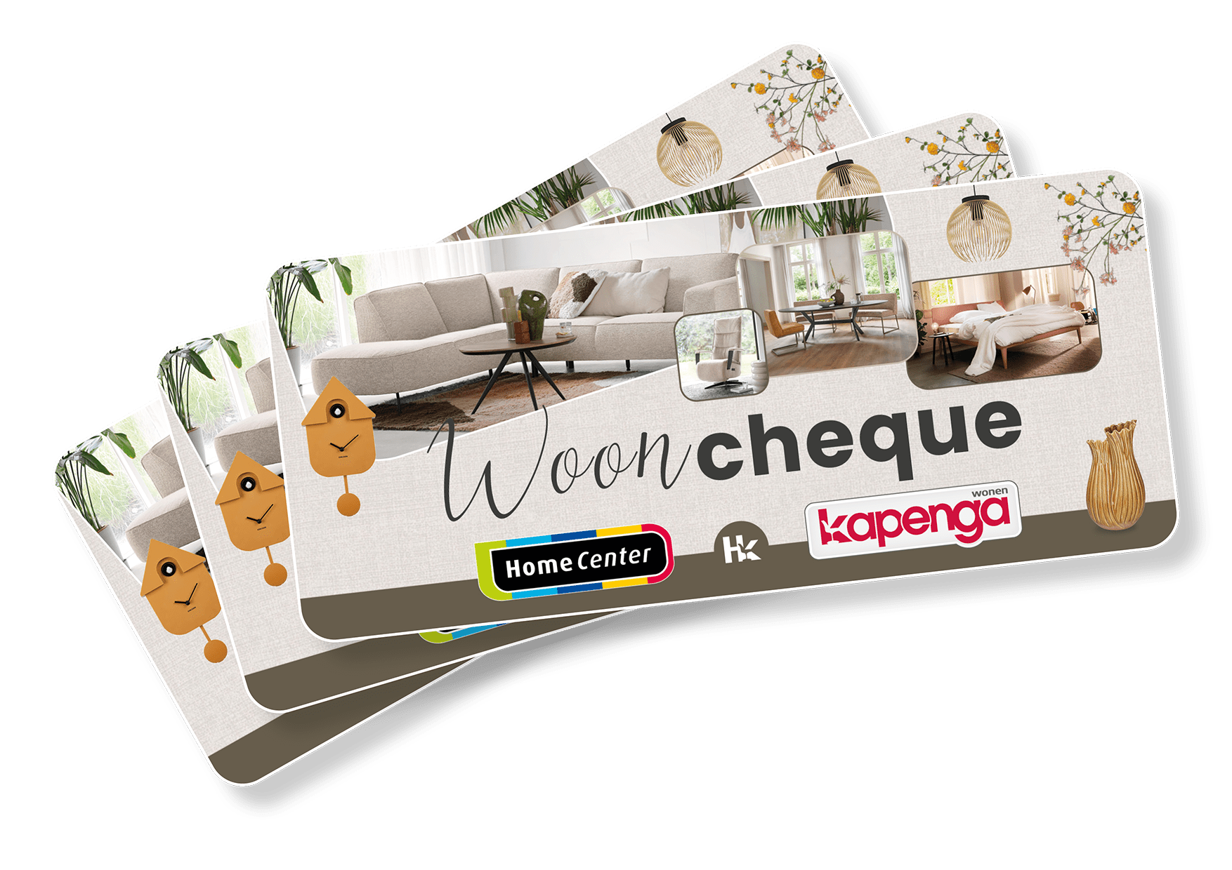 Wooncheque van Home Center en Kapenga Wonen